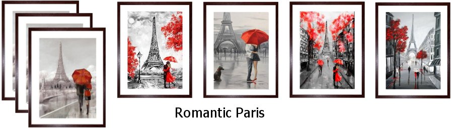 Romantic Paris Framed Prints